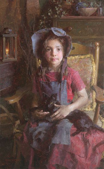 Morgan Weistling Artist Proof Limited Edition Canvas Giclee:"Confidante"