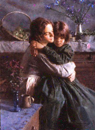 Morgan Weistling Artist Proof  Limited Edition Giclee on Canvas:"Sisters"
