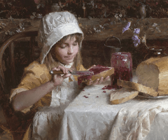 Morgan Weistling Artist Proof  Limited Edition Giclee on Canvas:"Strawberry Jam"