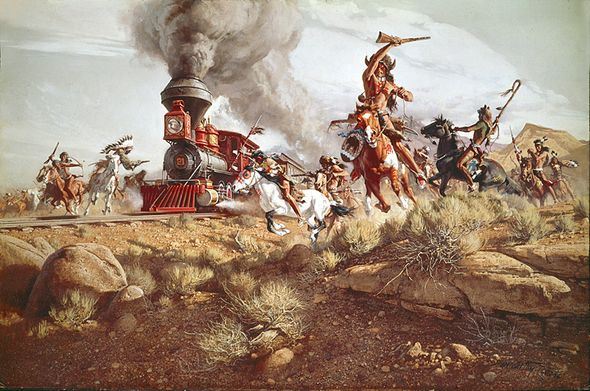 Frank McCarthy Limited Edition Canvas Giclee: "Raiding the Iron Horse"