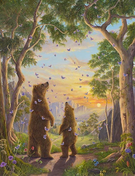 Robert Bissell Limited Edition Giclee Canvas:"The Golden Hour"
