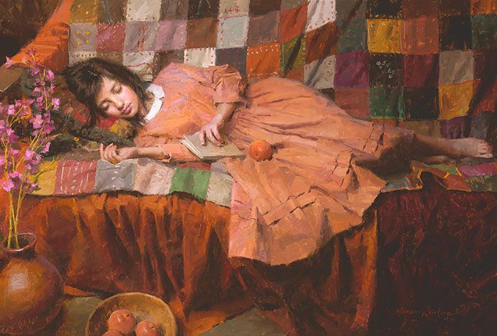 Morgan Weistling Artist Proof Limited Edition Giclee on Canvas:"Patchwork Dreams" 