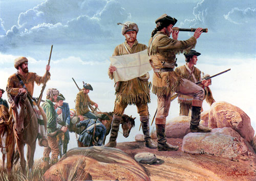 Mort Künstler Hand Signed and Numbered Limited Edition Canvas Giclee:"Lewis and Clark"