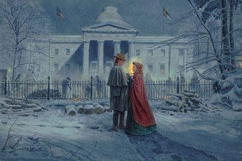 Mort Knstler Hand Signed and Numbered Limited Edition Print :"Capitol Farewell"