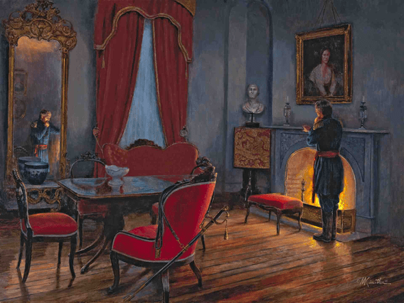 Mort Kunstler Handsigned and Numbered Limited Edition Giclee on Canvas:"The Great Decision"
