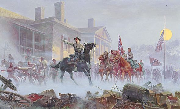 Mort Kunstler Handsigned and Numbered Limited Edition Giclee on Paper:"Shenandoah Sunrise"