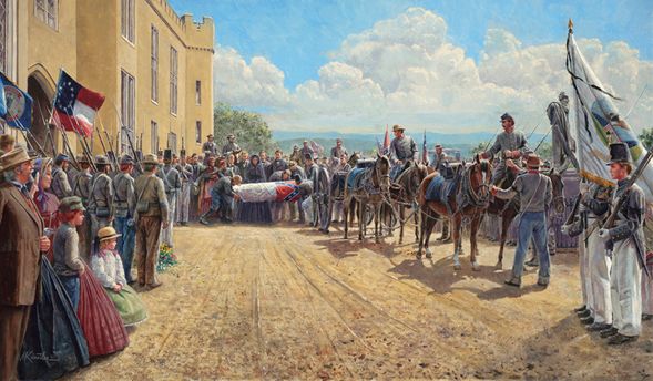 Mort Kunstler Handsigned and Numbered Limited Edition Print:"Last Tribute of Respect"
