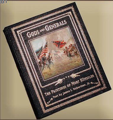 Mort Kunstler Artist Signed Deluxe Book:"Gods and Generals: The Paintings of Mort Kunstler"