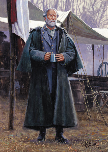 Mort Kunstler Handsigned & Numbered Limited Edition Four Generals Print:"Dignity and Valor "