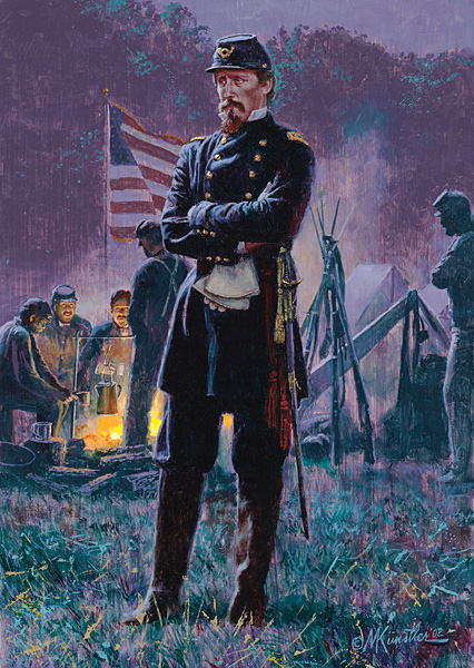 Mort Kunstler Handsigned & Numbered Limited Edition Four Generals Print:"The New General "