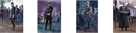 Mort Kunstler Handsigned & Numbered Limited Edition Print:"Four Generals - Suite of 4 - Matching Numbered"