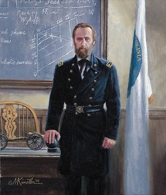 Mort Kunstler Limited Edition Artist Proof Print:"The Professor from Virginia"