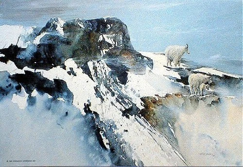 Morten Solberg Signed and Numbered Limited Edition Lithograph: "First Winter"