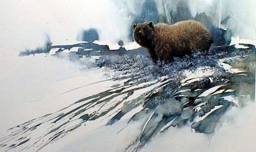 Morten Solberg Signed and Numbered Limited Edition Lithograph: "Morning Frost"