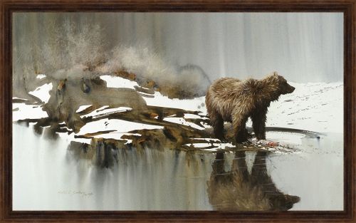 Morton Solberg 29 x 45 Canvas Giclee Art:"Bad Water Bear"