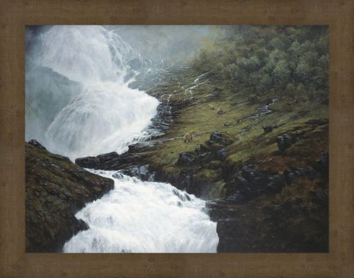 Morton Solberg 33 x 42 Canvas Giclee Art:"Heading For The High Country"