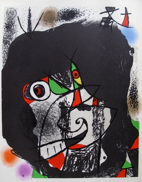 Mourlot Original Lithograph:"Joan Miro Revolution I"