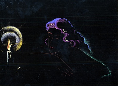 Muramasa Kudo Limited Edition Serigraph on Paper: "Candlelight "