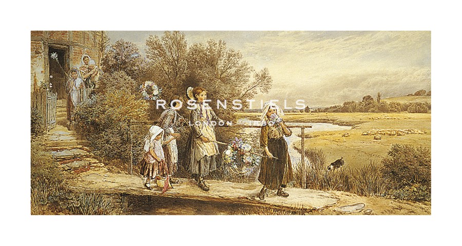 Myles Birkett Foster Hand Numbered Limited Edition Print on Paper :"The Family Going off to Market"