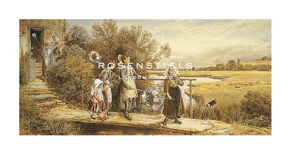 Myles Birkett Foster Hand Numbered Limited Edition Print on Paper :"The Family Going off to Market"