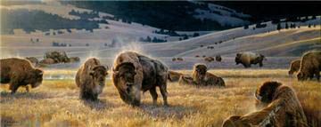 NANCY GLAZIER 17X34 Secondary Market Art: "HIDDEN VALLEY"