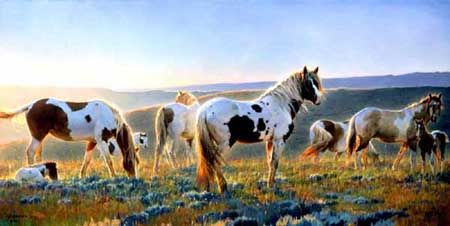 NANCY GLAZIER 18X36 Secondary Market Art: "WELCOME DAWN"