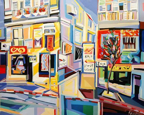 Natalie Rozenbaum Hand Signed and Numbered Limited Edition Giclee on Canvas: "Corner At Bugrashov"