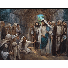 Nathan Greene Artist Signed Limited Edition Canvas Giclee:"A Touch of Faith"