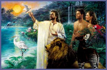 Nathan Greene Limited Edition Canvas Giclee:"First Sabbath in Eden"