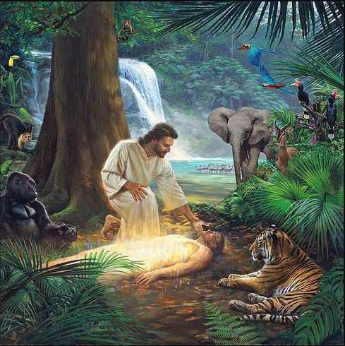 Nathan Greene Limited Edition Gallery Wrap Canvas Giclee:"Days of Creation 6 - The Sixth Day" Nathan Greene Limited Edition Gallery Wrap Canvas Giclee:"Days of Creation 6 - The Sixth Day"