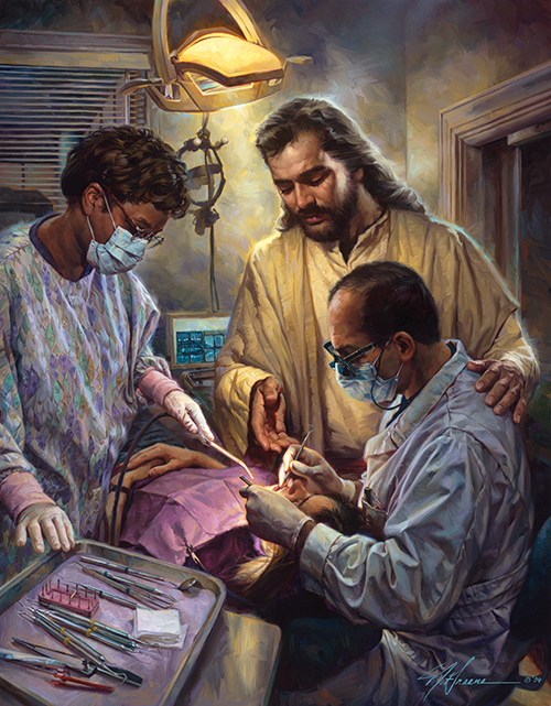 Nathan Greene Limited Edition Canvas Giclee:"In Good Hands - Dentist"