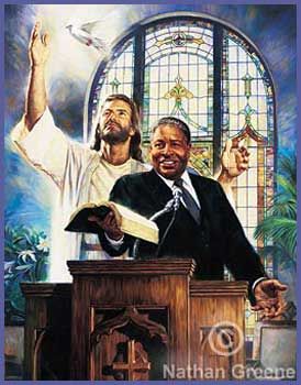 Nathan Greene Limited Edition Canvas Giclee:"Preaching the Word"