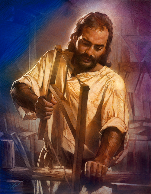 Nathan Greene Limited Edition Watercolor Giclee on Paper:"The Carpenter"