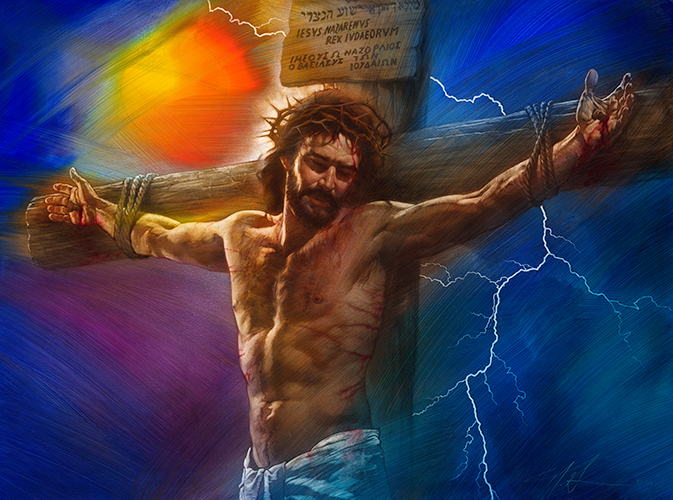 Nathan Greene Limited Edition Canvas Giclee:"The Crucifixion"