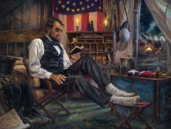 Nathan Greene Limited Edition Giclee:"In the Darkest Hour - Lincoln at Antietam"