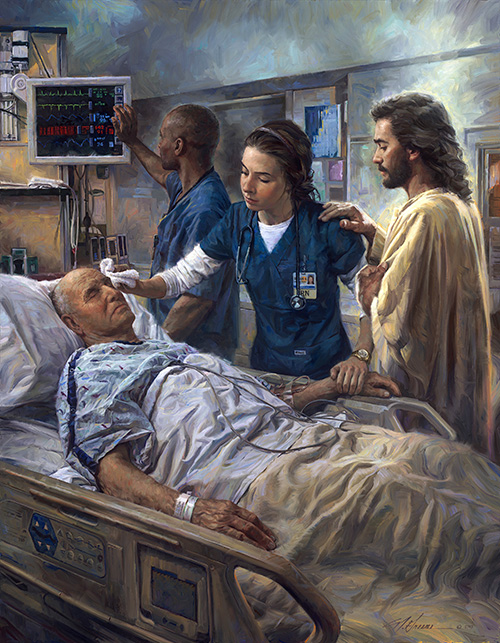 Nathan Greene Limited Edition Canvas Giclee :"The Healer - Nurses"