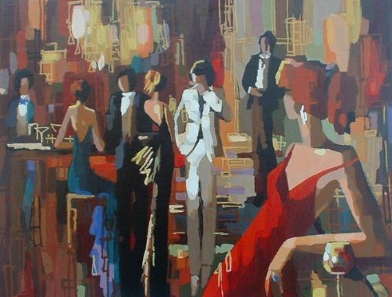 Nelly Panto Hand Signed and Numbered Limited Edition Serigraph on Paper: " Spotlights "