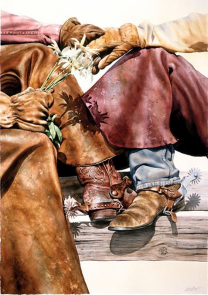 Nelson Boren Artist Proof Fine Art Giclee on Paper:"Engaged"