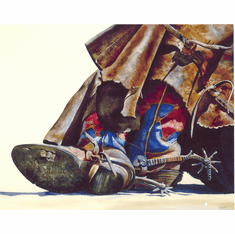 Nelson Boren Handsigned and Numbered Limited Edition Giclee on Paper:"Arizona Stars"