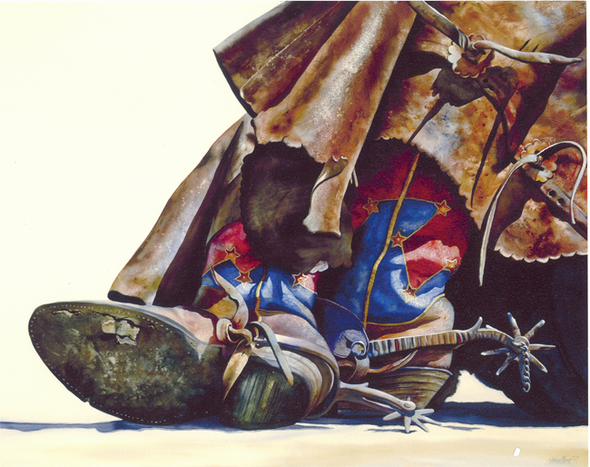 Nelson Boren Handsigned and Numbered Limited Edition Giclee on Paper:"Arizona Stars"