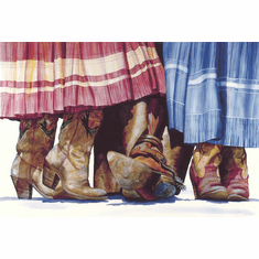 Nelson Boren Handsigned and Numbered Limited Edition Giclee on Paper:"Choices, Choices"