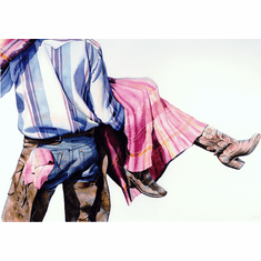 Nelson Boren Handsigned and Numbered Limited Edition Giclee on Paper:"Gal Rustling"