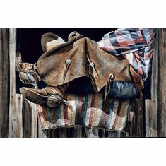 Nelson Boren Handsigned and Numbered Limited Edition Giclee on Paper:"Horse Blanket"