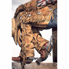 Nelson Boren Handsigned and Numbered Limited Edition Giclee on Paper:"Miles of Fringe"