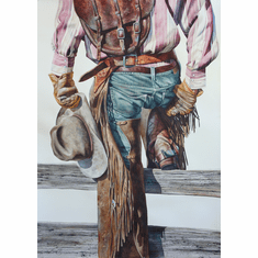 Nelson Boren Handsigned and Numbered Limited Edition Giclee on Paper:"Old Saddle Bags"