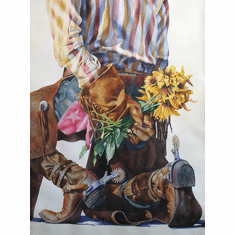 Nelson Boren Handsigned and Numbered Limited Edition Giclee on Paper:"Proper Proposal"