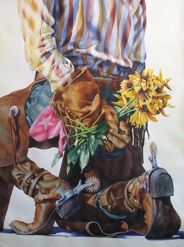 Nelson Boren Handsigned and Numbered Limited Edition Giclee on Paper:"Proper Proposal"