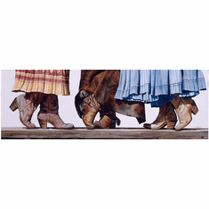 Nelson Boren Handsigned and Numbered Limited Edition Giclee on Paper:"Too Good to be True"