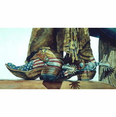 Nelson Boren Handsigned and Numbered Limited Edition Giclee on Paper:"Uncle Sam"