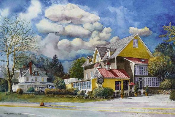 Nicholas P. Santoleri Artist Signed Limited Edition Print:"The Gables at Chadds Ford"